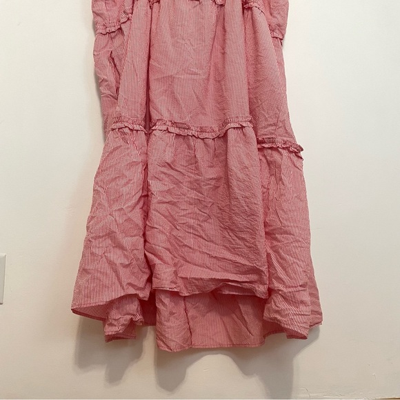 NEW NWT LISA MARIE FERNANDEZ TARGET Plus Size Seersucker Tie Strap Dress Striped - Picture 14 of 16